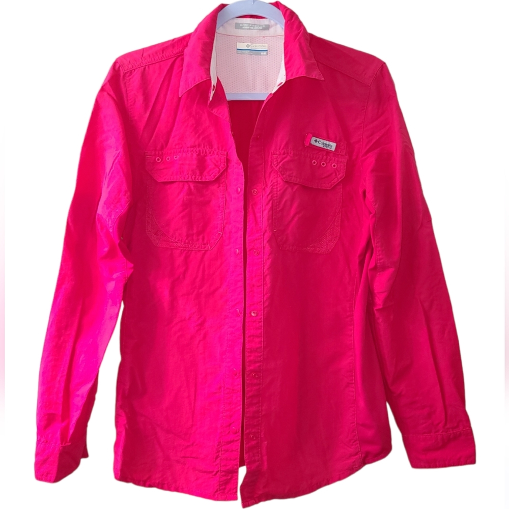 Hot Pink Columbia Long Sleeve Shirt